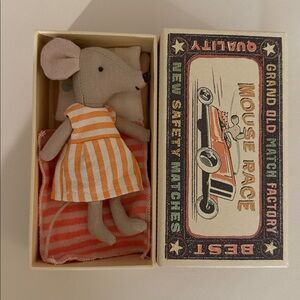 Maileg Big Sister Mouse (Striped Dress)